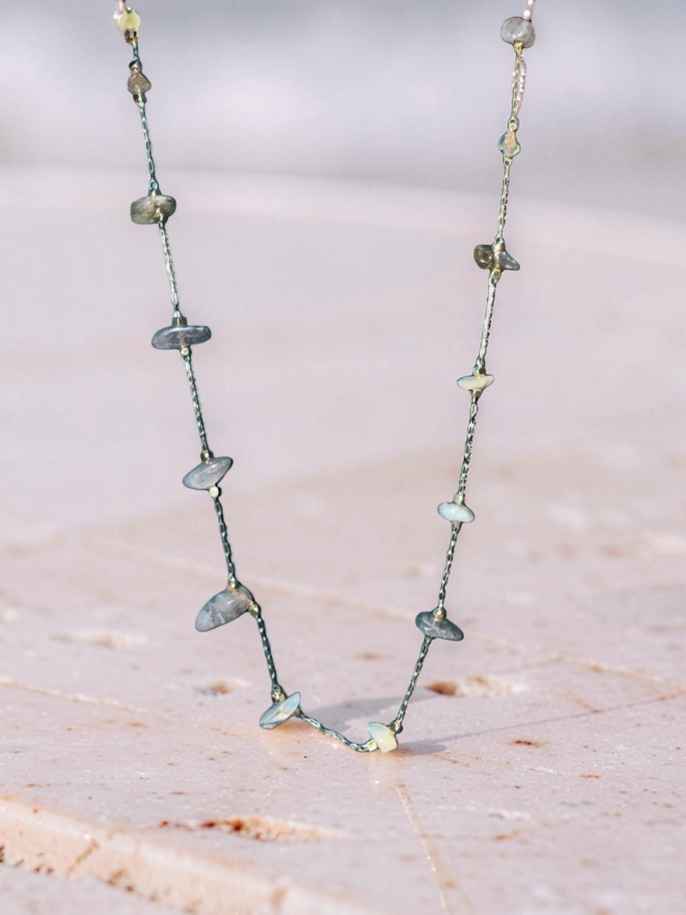 18” labradorite necklace . ✨